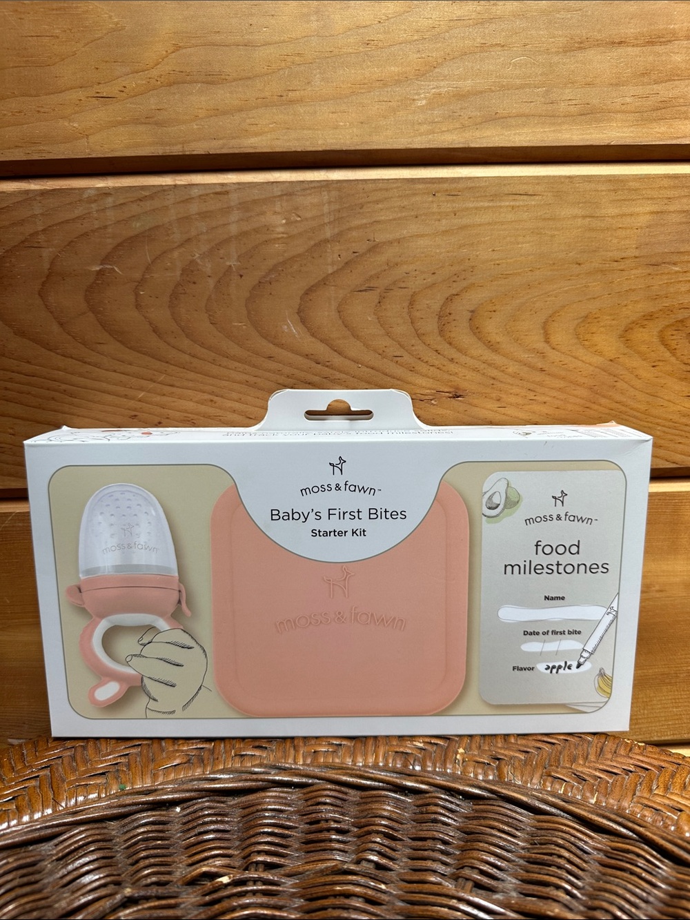 The Moss & Fawn Baby First Bites Bundle Starter Kit bloom forage feeder